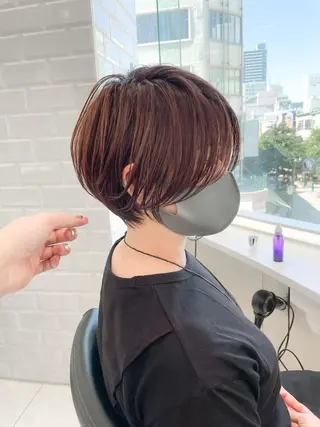 ショート クロスパーマ松永裕久 似合わせカットのヘアスタイル