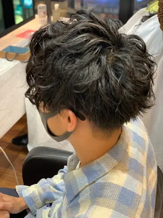ショート カラー パーマ ヘアアレンジ メンズ キッズ マツエク・マツパ アイブロウ beauty: beast 中目黒店のヘアスタイル