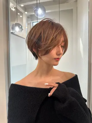 ショート 縮毛矯正/レイヤー taiga🧡のヘアスタイル