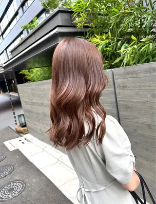 セミロング カラー KINI 髪質改善&艶髪のヘアスタイル