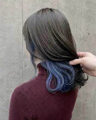 セミロング カラー 萩原 凌✄のヘアスタイル