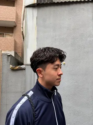 ショート パーマ メンズ 大阪茶屋町 メンズカット関田拳のヘアスタイル