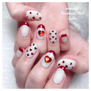 ミディアム ネイル 🐾enen style 🐾のネイルデザイン