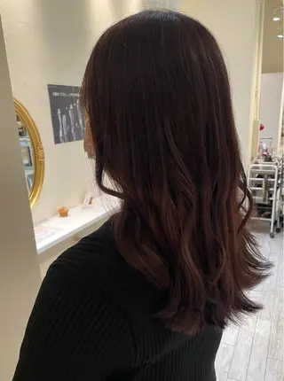 ミディアム 河津 彩香のヘアスタイル