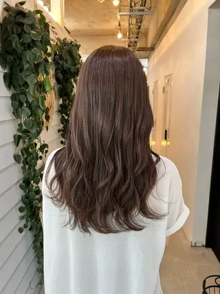 ミディアム カラー ブリーチ有無Wカラー メンズパーマ大成のヘアスタイル