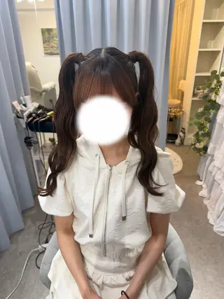 ロング ヘアアレンジ ココシャル miranoのヘアスタイル