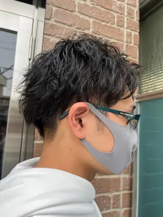 ショート カラー パーマ ヘアアレンジ メンズ キッズ ネイル マツエク・マツパ アイブロウ 久木原 ゆりのヘアスタイル