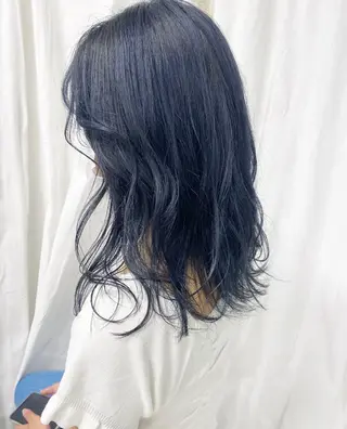 セミロング カラー Amelie yunのヘアスタイル