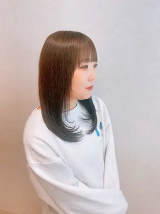ミディアム カラー あ あのヘアスタイル