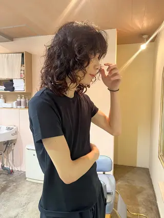 ミディアム パーマ カットモデル募集🤍 🐇anzuのヘアスタイル