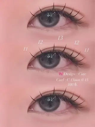 マツエク・マツパ ♡市江杏名/ Tia'm♡のマツエク・マツパデザイン