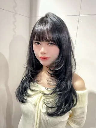 ロング 永田竜一/ 先着モデル募集中のヘアスタイル