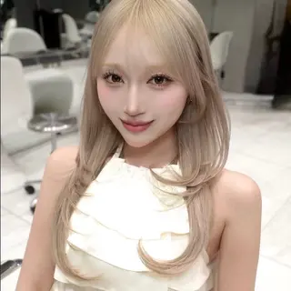 セミロング 上村 光希のヘアスタイル