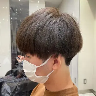 ショート カラー メンズ 【メンズ縮毛矯正】 田中秀斗のヘアスタイル