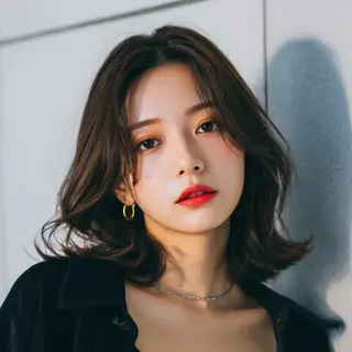 セミロング 飯田 知将のヘアスタイル
