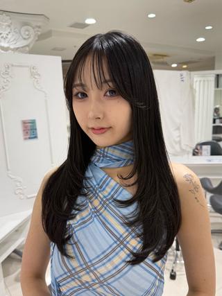 ロング 中村 日南のヘアスタイル