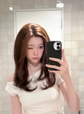 セミロング 高原 爽箕のヘアスタイル