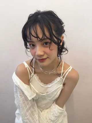 ロング カラー 透明感カラー/ 小顔カット/ミヅキのヘアスタイル