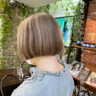 ショート カラー 👑銀座ショート/ 絶壁補正/金子涼👑のヘアスタイル