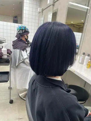 ショート カラー パーマ ヘアアレンジ メンズ キッズ ネイル マツエク・マツパ アイブロウ 🦋縮毛/韓国レイヤ ー/透明感カラー🦋のヘアスタイル