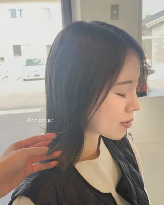 ミディアム カラー aimee 北垣 愛夏のヘアスタイル