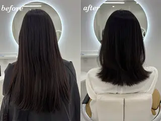 ミディアム 【aini天王寺】 𝐚𝐢𝐫𝐢✂︎のヘアスタイル