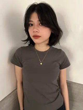 ミディアム カラー 三谷はるな /名古屋/本山のヘアスタイル