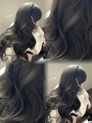カラー 韓国ヘア🇰🇷艶 カラー🦢みいのヘアスタイル