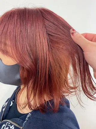 ミディアム カラー ✨艶髪✨ 奈須晴香のヘアスタイル