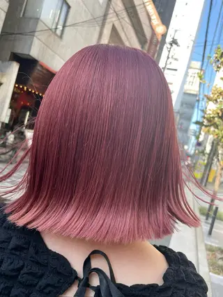 ミディアム 藤井 麗桜のヘアスタイル