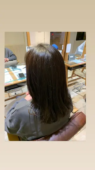 ミディアム カラー 💖クボ モモ💖のヘアスタイル