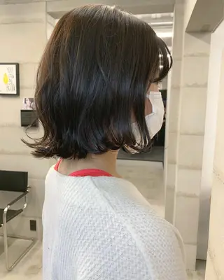 ミディアム カラー 透明感カラー✂︎ /縮毛矯正/YUKAのヘアスタイル