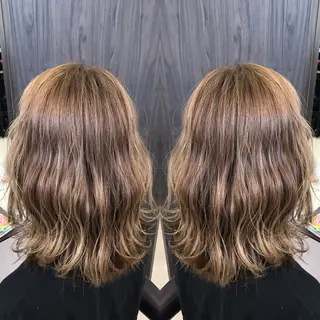 カラー Oopsレイヤー 加藤澄都のヘアスタイル