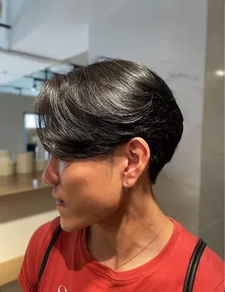 ミディアム パーマ 楠見 綾太郎のヘアスタイル