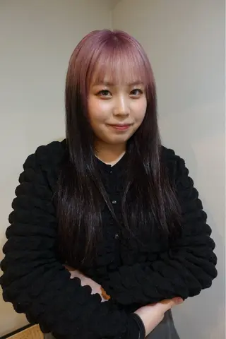 ロング カラー ヘアアレンジ mitsuki ブリーチモデルのヘアスタイル