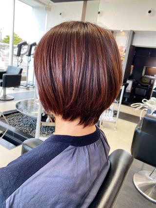 ショート カラー 横地 凌のヘアスタイル