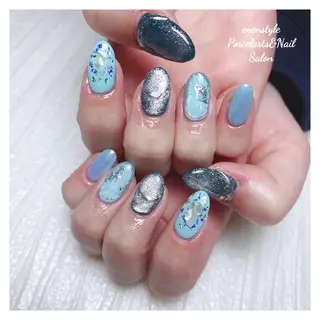 ミディアム ネイル 🐾enen style 🐾のネイルデザイン