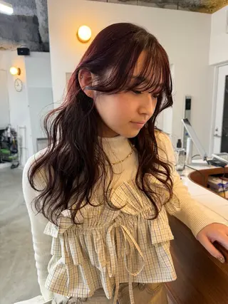 ロング カラー 大阪梅田/ イマムラミヅキのヘアスタイル