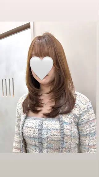 ロング コトネ🫧 韓国風レイヤーカットのヘアスタイル