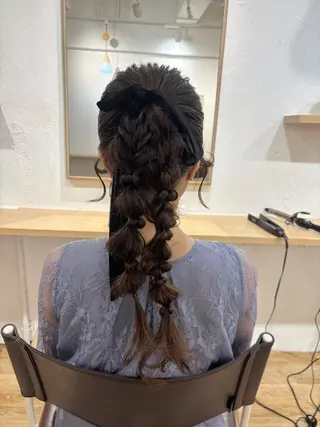ロング ヘアアレンジ ️韓国ヘア/レイヤー カット❤️Yūkaのヘアスタイル