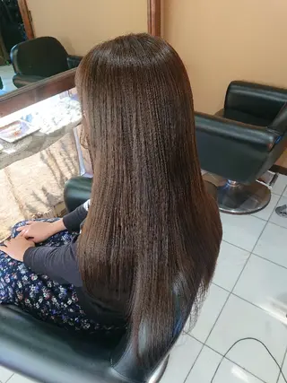 ロング 青山 早智子のヘアスタイル