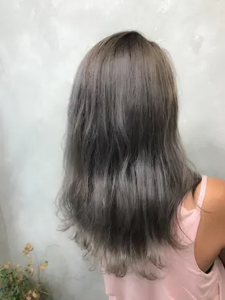 セミロング カラー パーマ 🌈髪質改善💕 縮毛矯正✨青木まで✨のヘアスタイル