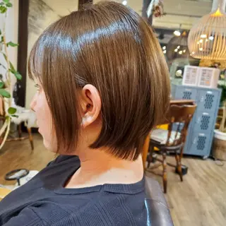 ショート カラー 韓国風レイヤーカット 上手く丁寧早い/マツのヘアスタイル
