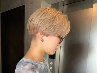 ショート カラー 朝が楽になるパーマ /ミリヤのヘアスタイル