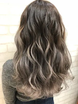 セミロング カラー ヘアアレンジ BREK 袋井店のヘアスタイル