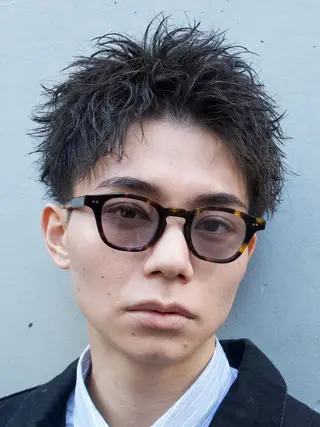 ショート メンズ 江藤 竜広のヘアスタイル