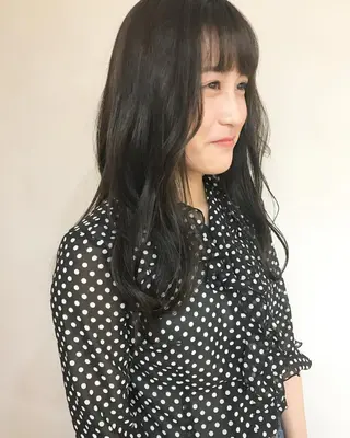 ロング カラー クニモトハルナ ボブ/柔らかカラーのヘアスタイル