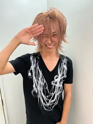 メンズ 💥ウルフカット デザインあんな💥のヘアスタイル