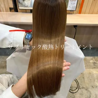 セミロング カラー マンツーマン×半個室 まちだきょうすけのヘアスタイル