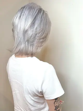 ショート カラー メンズパーマ /栄/伊藤りんなのヘアスタイル